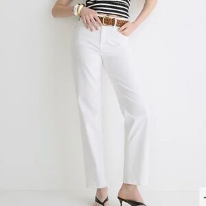 J crew 90s classic straight jean white